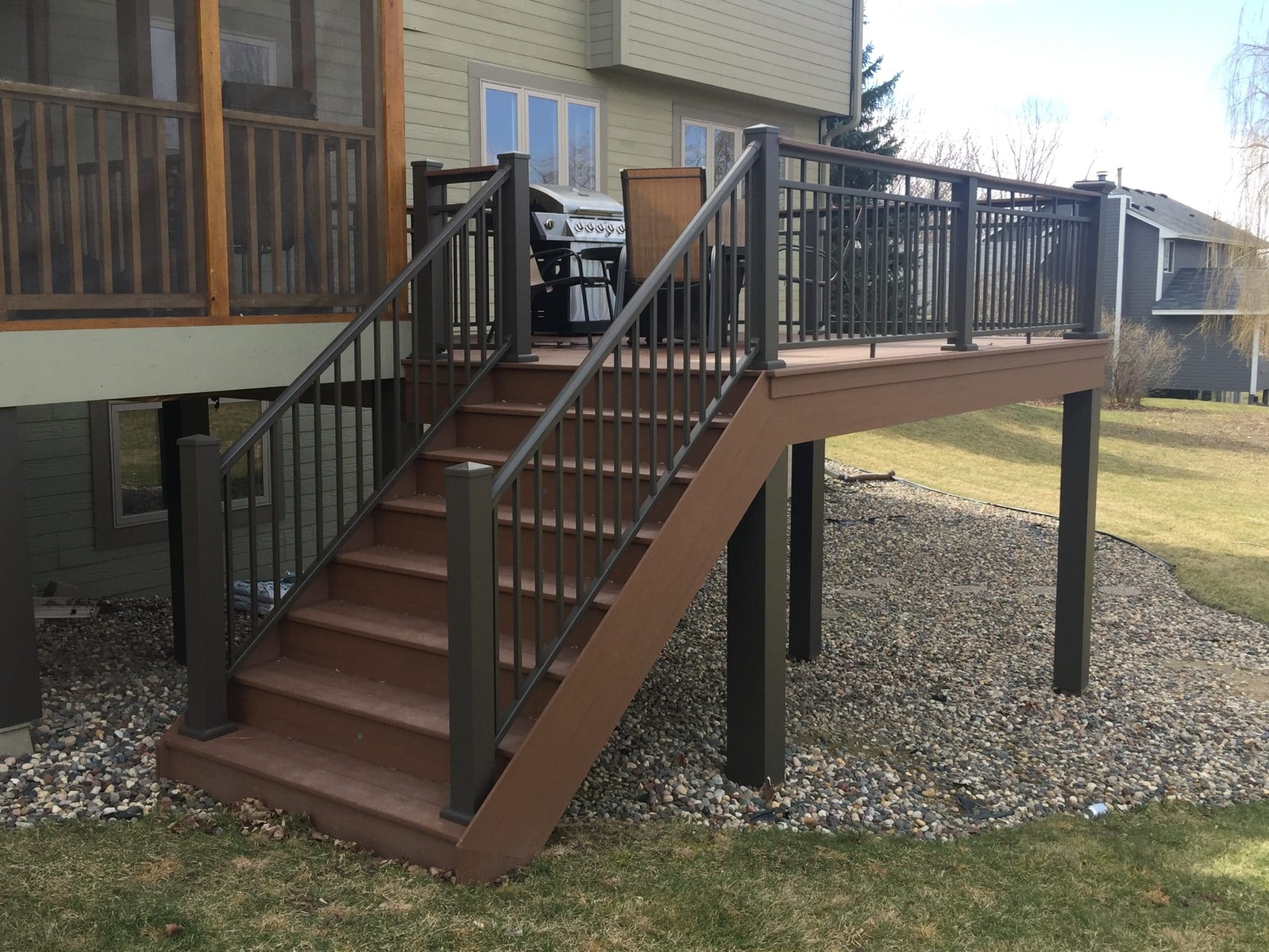 AFCO 100 Series Fixed Stair Railing Systems • Your Railing