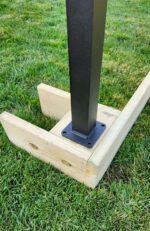 Ultra Max post mounts wood flange cover